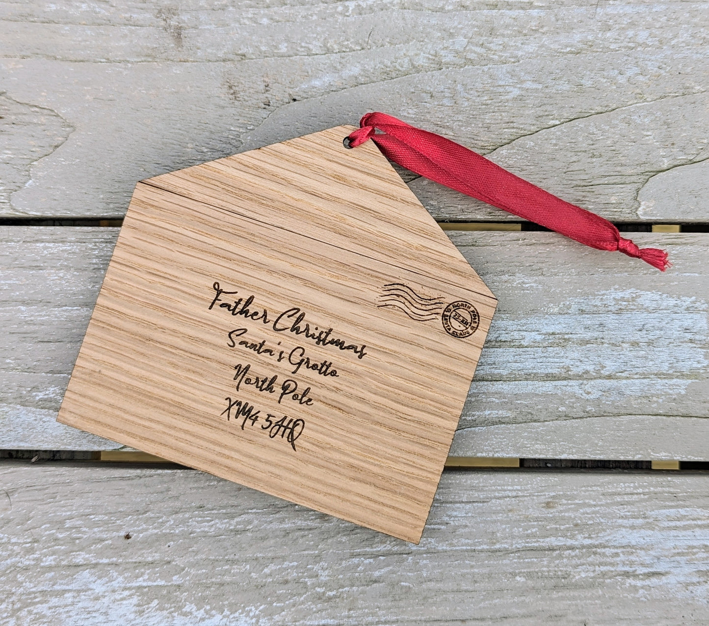 Christmas list envelope tree decoration