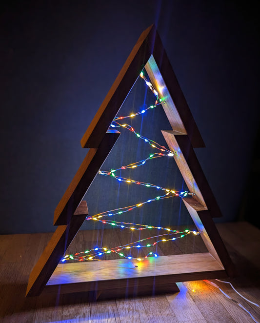 Solid Oak Christmas Tree