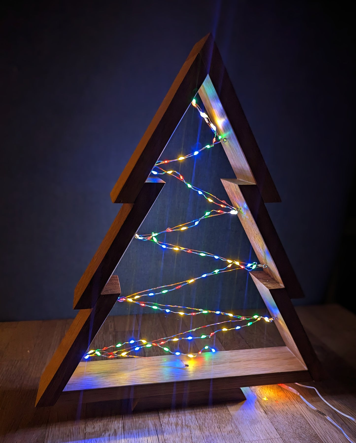 Solid Oak Christmas Tree